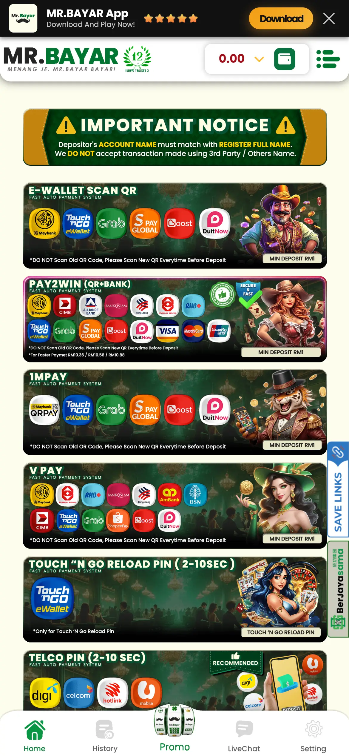 MrBayar Automated Deposit Interface